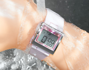 Dziecięcy I Młodzieżowy Zegarek XONIX - Wyraźny Wyświetlacz + Wiele Funkcji + Wodoszczelność 100M - Cały Różowy, Ozdobiony Bąbelkami
