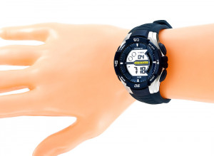 Wytrzymały Zegarek Sportowy XONIX LCD - Wodoszczelność 100M, Stoper, Alarm - Model Męski I Młodzieżowy - Czerwony