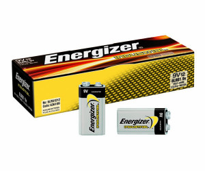 Bateria Alkaliczna Energizer 9V 6LR61 Industrial / 6LR61, MN1604, 6LR61/522, 4022, 6LR61, K9V, 6LF22, 6LF22(A164), 6LR61