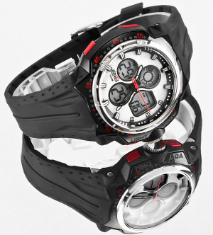 Zegarek Sportowy OCEANIC Forza LCD/Analog - Dla Chłopaka I Męski - WR100M, Stoper, Timer, Alarm, 3 Czasy