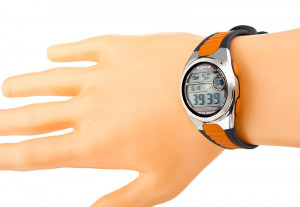 Zegarek Xonix - Uniwersalny - Wodoodporny WR100m - Data, Alarm, Stoper, Timer - Antyalergiczny - Szaro Pomarańczowy