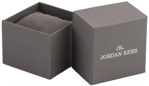 Duże Pudełko Na Zegarek Jordan Kerr - Szare Ze Srebrnym Napisem