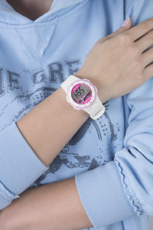 Różowy Zegarek Sportowy XONIX 100M - Stoper, Timer, Alarm, 2 x Czas, Podświetlenie - Damski I Młodzieżowy