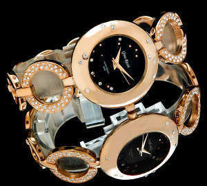 Prestiżowy Damski Zegarek Na Bransolecie Gino Rossi Ozdobiony Kryształkami Swarovskiego