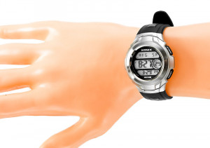 Męski i Młodzieżowy Zegarek Xonix - Okrągła Koperta - Cyfrowy - Multifunkcyjny - Stoper z 15 Międzyczasami, Timer z 3 Interwałami, 8 Alarmów, Wodoszczelny 100m