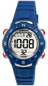 Sportowy Zegarek XONIX - Wielofunkcyjny - Dziecięcy / Mały Damski - Wodoszczelny 100m - Cyfrowy z Podświetleniem - Granatowy