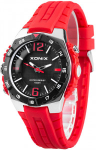 Większy Uniwersalny Zegarek Wskazówkowy XONIX - Wodoszczelny 100m - Podświetlenie Boczne / Latarka - Podświetlana Tarcza