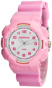 Mały Zegarek Sportowy XONIX – Damski i Dla Dziewczynki  - Wodoszczelność 100m - Wskazówkowy z Podświetleniem – Antyalergiczny 