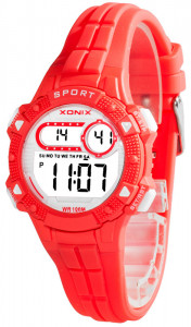 Uniwersalny Zegarek Dziecięcy XONIX - Dla Chłopca i Dziewczynki - Czytelny Cyfrowy Wyświetlacz - Wodoszczelny 100m - Wielofunkcyjny - Stoper, Budzik, Timer, Podświetlenie