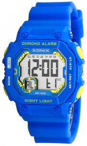 Cyfrowy Zegarek Sportowy Xonix - Uniwersalny - Wielofunkcyjny i Wodoodporny WR100m - Data, Alarm, Stoper, Timer, Druga Strefa Czasowa, Podświetlenie