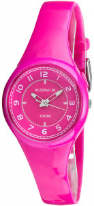 Malutki Zegarek Xonix Na Bardzo Małą Rękę - Podświetlenie, Wodoszczelny 100m - Dla Dziewczynki - Różowy
