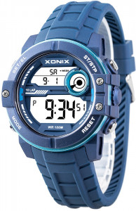Wodoszczelny 100m Sportowy Zegarek XONIX - Męski i Młodzieżowy Chłopięcy - Cyfrowy Wyświetlacz - Rozbudowany Stoper 