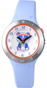 Zegarek XONIX Dla Dziewczynki - Wskazówkowy - Do Nauki Godzin - Podświetlana Tarcza z Pandą - Wodoodporny - Kolor Niebieski