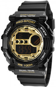 Wielofunkcyjny Zegarek Sportowy OCEANIC Elemental PRO-SPORT WR100M - Czarny - Uniwersalny Model