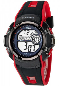 Czarno-Czerwony Wielofunkcyjny Zegarek Sportowy OCEANIC Private - Uniwersalny Model 