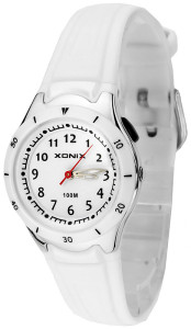 Edukacyjny Zegarek Analogowy XONIX - Wodoszczelny 100m - Dziecięcy i Damski - Mały Rozmiar, Na Każdą Rękę - Czytelna Tarcza Ze Wszystkimi Indeksami - Podświetlenie - GIRLS