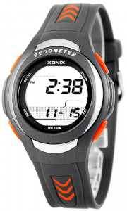 Duży Zegarek Sportowy XONIX - Krokomierz, Akcelerometr, Pamięć I Archiwum Pomiarów, Dystans, Pomiar Spalonych Kalorii - Uniwersalny Model