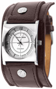 Zegarek Charles Delon - Brązowy Szeroki Pasek z Podkładką - Uniwersalny Model