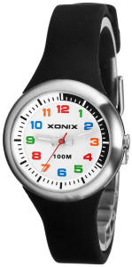 Malutki Kolorowy Zegarek Analogowy XONIX Dla Sportowej Dziewczynki, Wodoodporność 100m