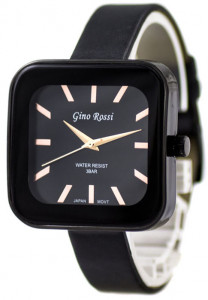 Kwadratowy Damski Zegarek Gino Rossi na Skórzanym Pasku W Efektownych Kolorach