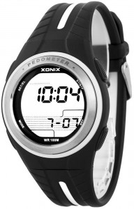 Zegarek Uniwersalny XONIX - Krokomierz, Pamięć I Archiwum Pomiarów, Pomiar Spalonych Kalorii, Pomiar Dystansu, Wiele Innych Funkcji, WR100M