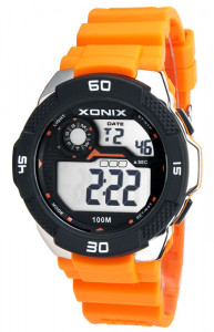 Duży Zegarek Sportowy XONIX WR100M - Stoper, Timer, Alarm, 2x Czas - Męski I Młodzieżowy