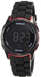 Elektroniczny Zegarek Sportowy XONIX WR100m - Uniwersalny Model - Rozmiar M - Wielofunkcyjny