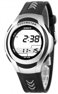 Duży Zegarek Sportowy XONIX - Krokomierz, Akcelerometr, Pamięć I Archiwum Pomiarów, Dystans, Pomiar Spalonych Kalorii - Uniwersalny Model