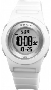 Czytelny Elektroniczny Zegarek Dziecięcy / Damski XONIX - Wodoszczelność 100m - Sportowy - Lekki - Wielofunkcyjny
