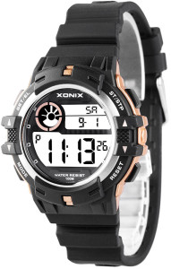 Cyfrowy Uniwersalny Zegarek Wielofunkcyjny XONIX - Wodoszczelny 100m - Sportowy - Rozbudowany Stoper - 100 Międzyczasów z Pamięcią