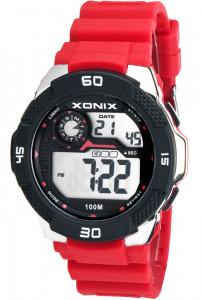 Duży Zegarek Sportowy XONIX WR100M - Stoper, Timer, Alarm, 2x Czas - Męski I Młodzieżowy