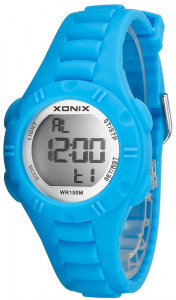 Świetny Zegarek Sportowy XONIX - Antyalergiczny - Funkcje - Alarm, Timer, Stoper - Niebieski - Dla Chłopca i Dziewczynki