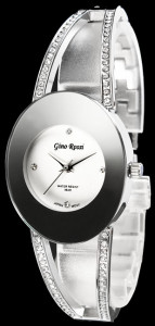 Mały Zgrabny Damski Zegarek Gino Rossi Na Nietypowej Bransolecie + Swarovski Crystals 