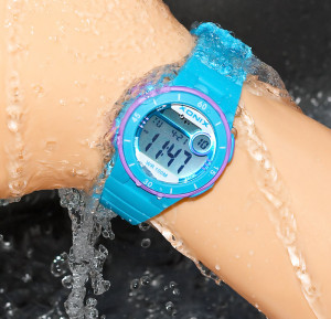 Zegarek Sportowy XONIX 100M - Stoper, Timer, Alarm, 2 x Czas, Podświetlenie - Damski I Młodzieżowy - 5 Kolorów