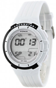 Zegarek Sportowy XONIX - Krokomierz, Dystans, Pamięć Pomiarów, Pomiar Kalorii, Akcelerometr, WR100M - Uniwersalny