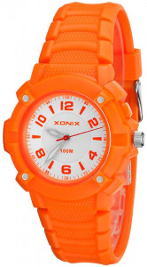 Analogowy Zegarek Xonix Z Podświetleniem - Dla Dziewczynki i Kobiety - Pomarańczowy