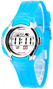 Zegarek Elektroniczny MINGRUI Neonowy z Podświetlaną Tarczą - JASNONIEBIESKI