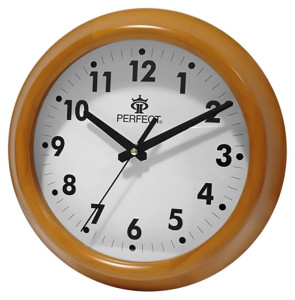 Zegar Ścienny w Stylu Retro - Drewniana Ramka - Wyraźne Indeksy - 30cm Średnicy