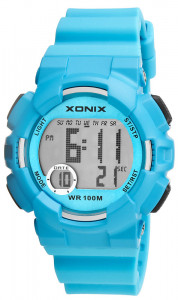 Sportowy Elektroniczny Zegarek Damski i Młodzieżowy Xonix - Wielofunkcyjny - Stoper z Międzyczasem, Alarm, Druga Strefa Czasowa, Wodoodporny 100m