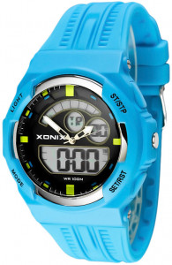 Duży Wielofunkcyjny Zegarek XONIX LCD/Analog - Męski I Młodzieżowy - WR100M