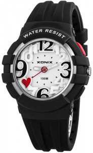 Kolorowy Zegarek Sportowy XONIX WR 100M Z Podświetleniem - Damski I Dla Dużej Dziewczyny