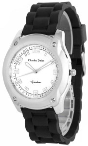Uniwersalny Zegarek Charles Delon Na Długim Silikonowym Pasku - Czytelna Tarcza