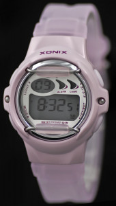 Różowy Zegarek Młodzieżowy I Dziecięcy XONIX - WR100M - Wiele Funkcji