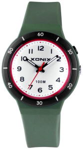 Zegarek XONIX Dla Dzieci / Damski - Analogowy - Czytelna Tarcza z Podświetleniem - Wodoszczelny 100m - Kolor Zielony