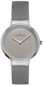 Minimalistyczny Zegarek Damski Jordan Kerr Na Bransolecie Typu Mesh - Kolor Srebrny - Uniwersalny Dodatek