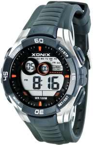 Zegarek Sportowy XONIX - Męski I Dla Chłopaka - Stoper, Timer, Drugi Czas, Alarm, WR100M - Szary
