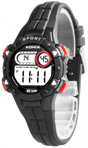 Uniwersalny Zegarek Dziecięcy XONIX - Dla Chłopca i Dziewczynki - Czytelny Cyfrowy Wyświetlacz - Wodoszczelny 100m - Boys - Wielofunkcyjny - Stoper, Budzik, Timer, Podświetlenie