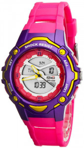 Zegarek Sportowy OCEANIC ETAMIS LCD/Analog - Czas Światowy, Wiele Funkcji, WR100M - Damski I Dla Dziewczyny