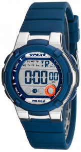 Uniwersalny Zegarek Sportowy XONIX WR100M - Stoper, Alarm, Timer, Data, 2x Czas, Podświetlenie