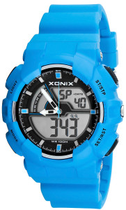 Wytrzymały Zegarek Sportowy XONIX LCD/Analog - Męski I Młodzieżowy - Wiele Funkcji, Wodoszczelność 100M